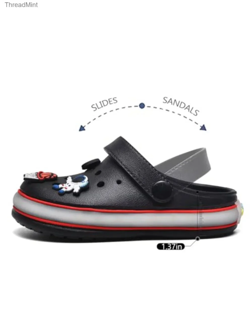 Light Up LED Clogs for Kids Slip On Quick Dry Beach Sandals Waterproof EVA
